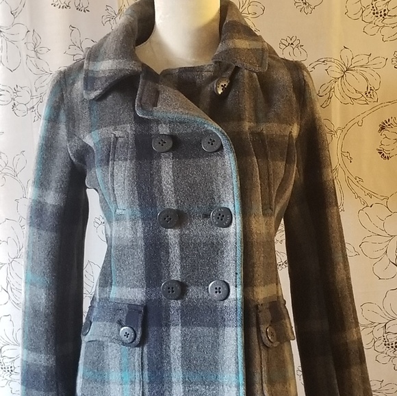 American Eagle Outfitters Jackets & Blazers - American Eagle peacoat blue gray SM